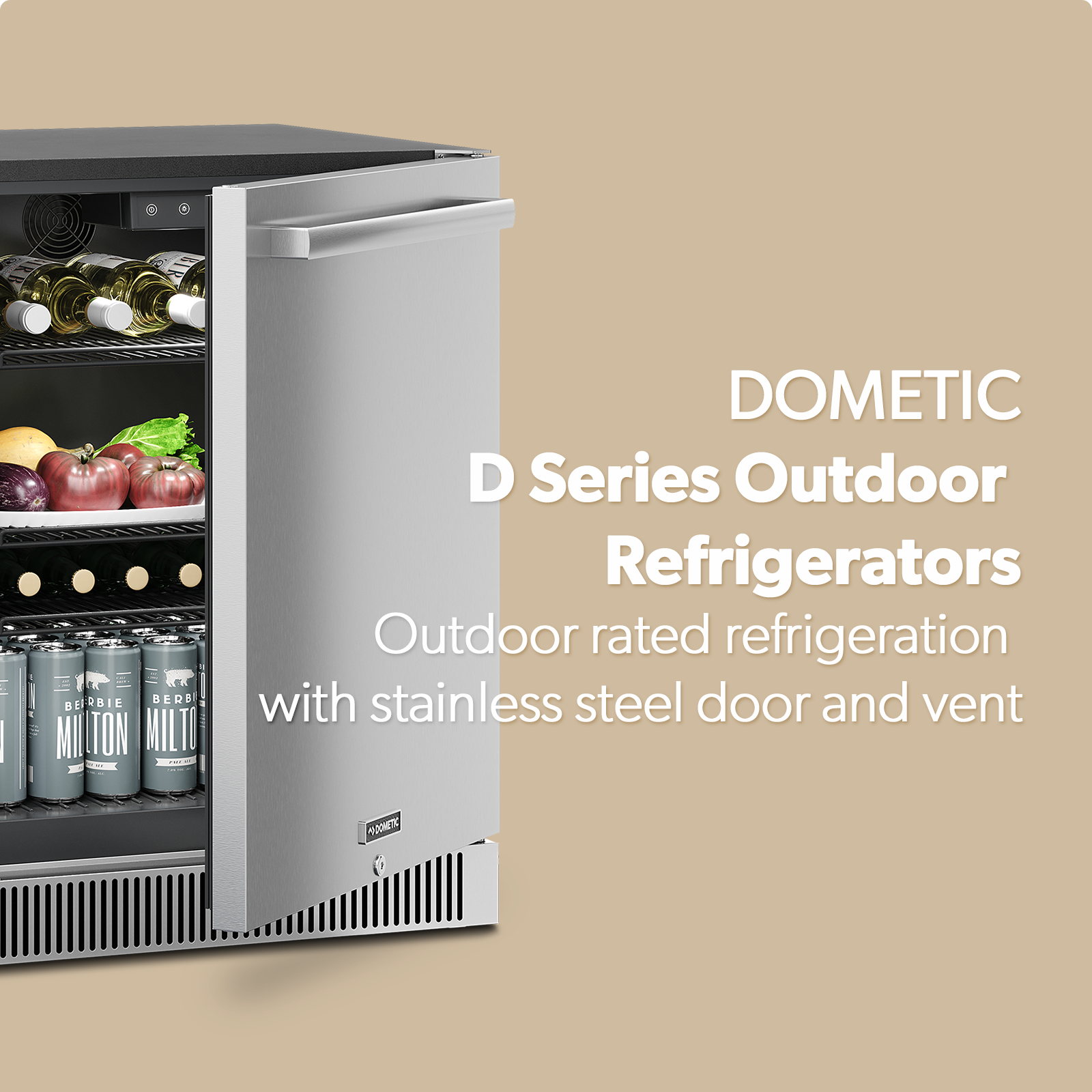 Dometic 24-Inch Outdoor Refrigerator - DE24F - The Outdoor Appliance Store