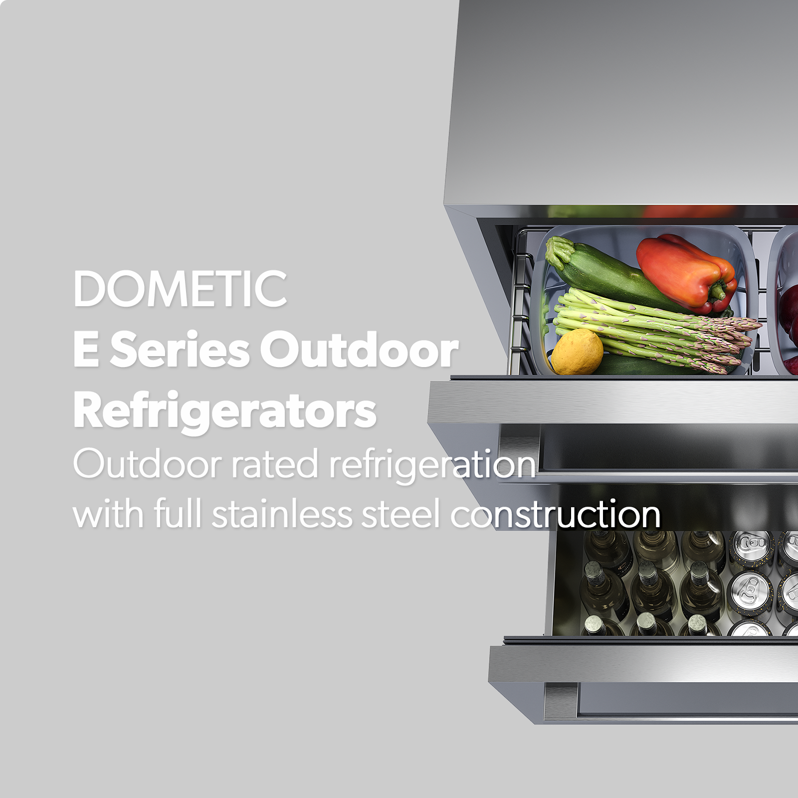 Twin Eagles/Dometic 24 E-Series Refrigerator, Lock, Reversible Hinge -  Premier Grilling